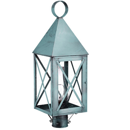 Northeast Lantern - 7053-VG-CIM-CSG - One Light Post Mount - York - Verdi Gris