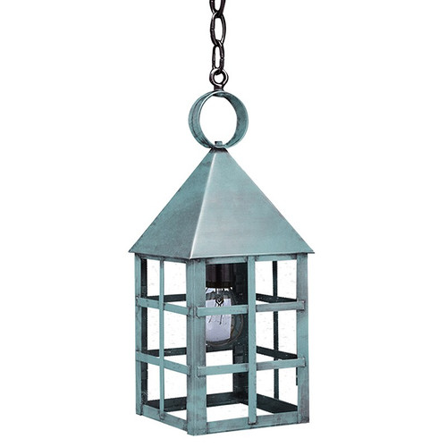 Northeast Lantern - 7132-VG-MED-CSG - One Light Hanging Lantern - York - Verdi Gris