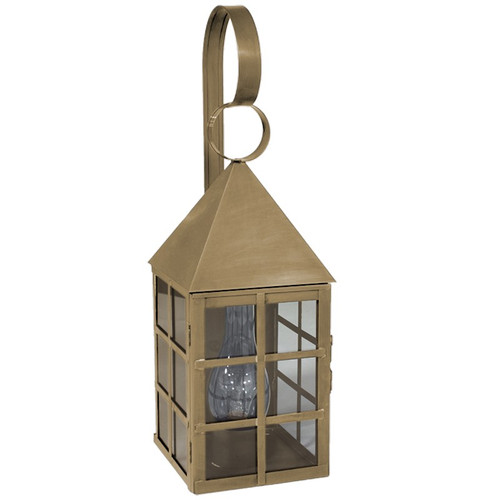 Northeast Lantern - 7141-AB-CIM-CLR - One Light Wall Mount - York - Antique Brass