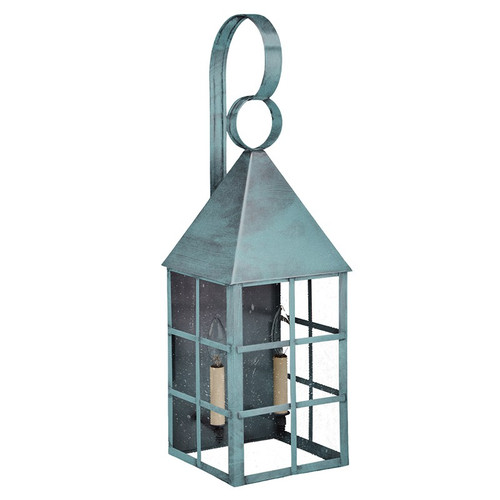Northeast Lantern - 7141-VG-LT2-SMG - Two Light Wall Mount - York - Verdi Gris