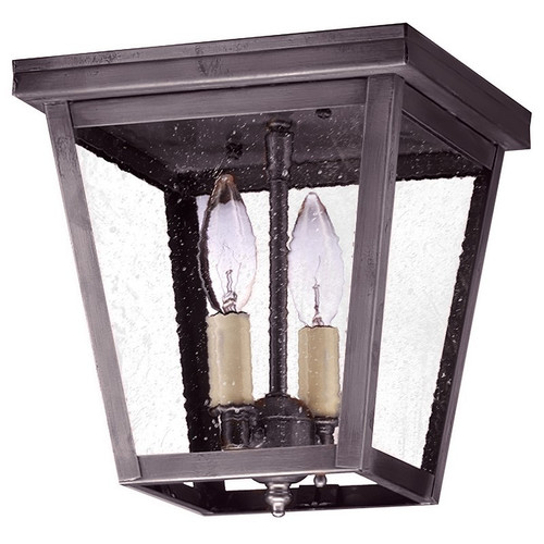 Northeast Lantern - 7324-DB-LT2-SMG - Two Light Flush Mount - Flush - Dark Brass