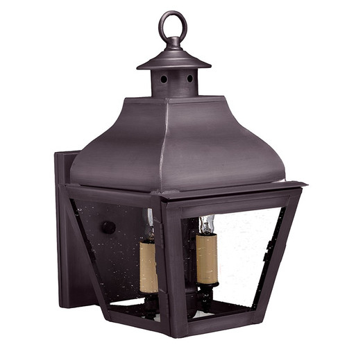 Northeast Lantern - 7611-DB-LT2-CSG - Two Light Wall Mount - Stanfield - Dark Brass