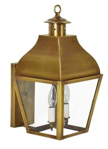 Northeast Lantern - 7631-AB-LT2-CLR - Two Light Wall Mount - Stanfield - Antique Brass