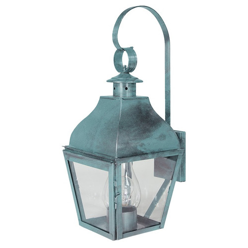 Northeast Lantern - 7637-VG-CIM-CLR - One Light Wall Mount - Stanfield - Verdi Gris