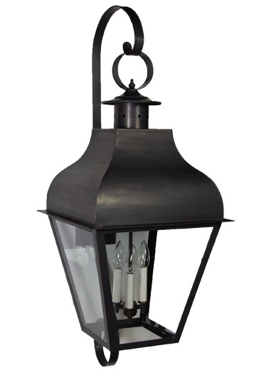 Northeast Lantern - 7658-DB-LT3-CLR - Three Light Wall Mount - Stanfield - Dark Brass