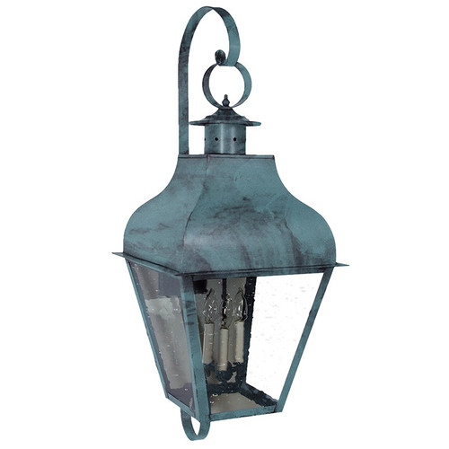 Northeast Lantern - 7658-VG-LT3-CSG - Three Light Wall Mount - Stanfield - Verdi Gris
