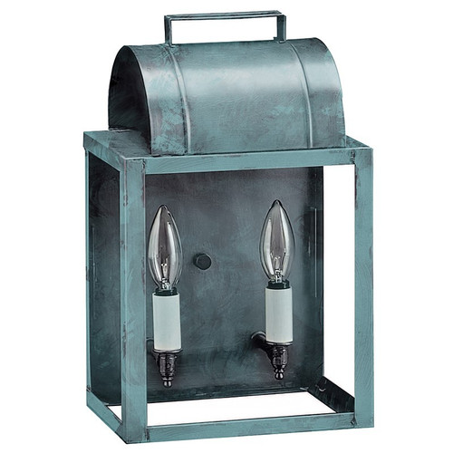 Northeast Lantern - 8021-VG-LT2-CLR - Two Light Wall Mount - Livery - Verdi Gris