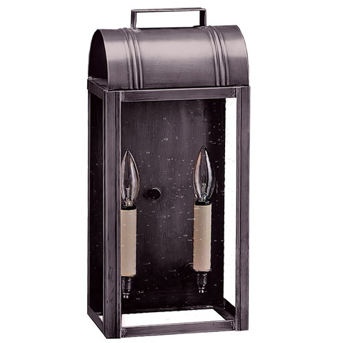 Northeast Lantern - 8031-DB-LT2-CSG - Two Light Wall Mount - Livery - Dark Brass