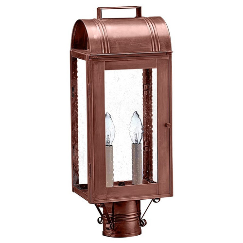 Northeast Lantern - 8033-AC-LT2-SMG - Two Light Post Mount - Livery - Antique Copper