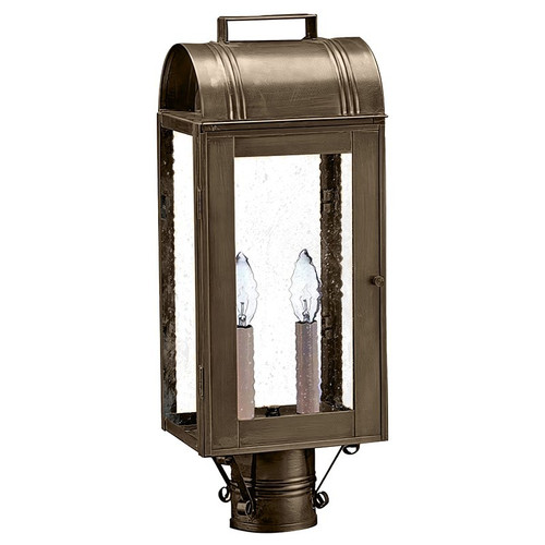 Northeast Lantern - 8033-DAB-LT2-SMG - Two Light Post Mount - Livery - Dark Antique Brass