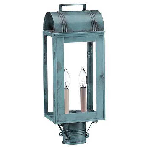 Northeast Lantern - 8033-VG-LT2-CLR - Two Light Post Mount - Livery - Verdi Gris