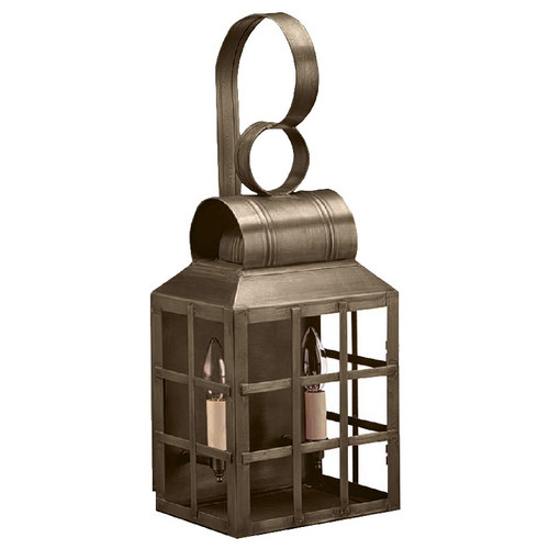 Northeast Lantern - 8131-DAB-LT2-CLR - Two Light Wall Mount - Lynn - Dark Antique Brass