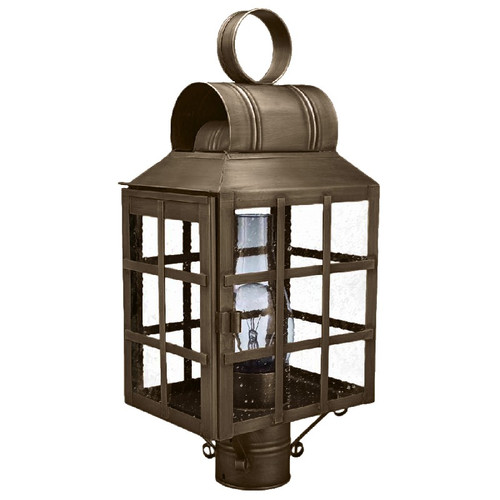 Northeast Lantern - 8133-DAB-CIM-SMG - One Light Post Mount - Lynn - Dark Antique Brass