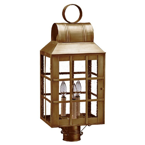 Northeast Lantern - 8143-AB-LT3-SMG - Three Light Post Mount - Lynn - Antique Brass