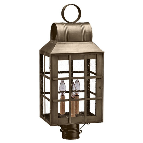 Northeast Lantern - 8143-DAB-LT3-SMG - Three Light Post Mount - Lynn - Dark Antique Brass