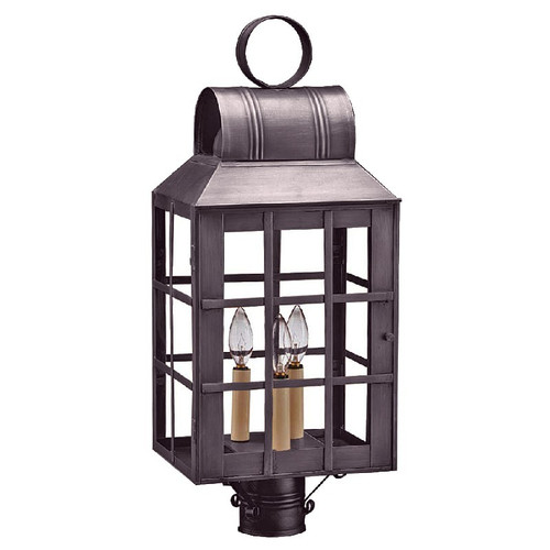Northeast Lantern - 8143-DB-LT3-CLR - Three Light Post Mount - Lynn - Dark Brass