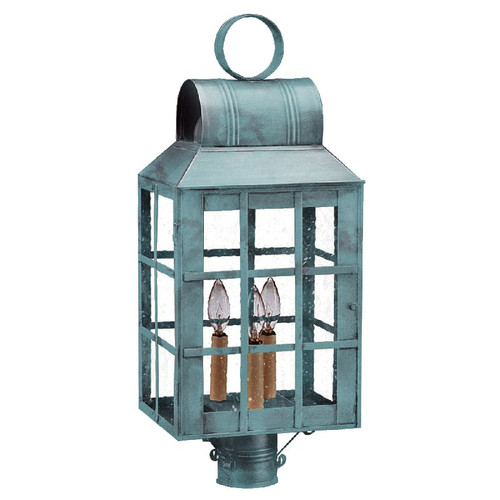 Northeast Lantern - 8143-VG-LT3-SMG - Three Light Post Mount - Lynn - Verdi Gris