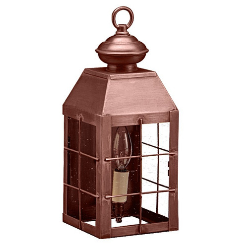 Northeast Lantern - 8311-AC-LT1-CSG - One Light Wall Mount - Woodcliffe - Antique Copper