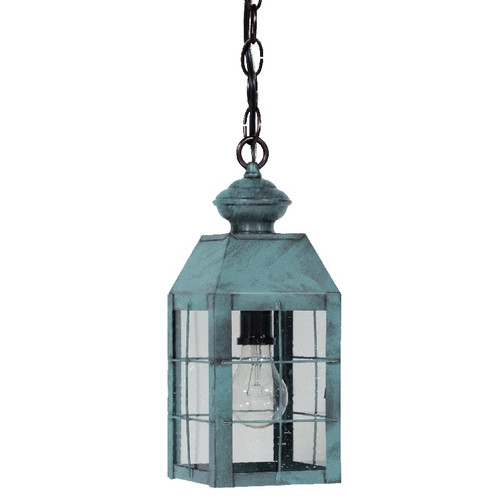 Northeast Lantern - 8312-VG-MED-CSG - One Light Hanging Lantern - Woodcliffe - Verdi Gris