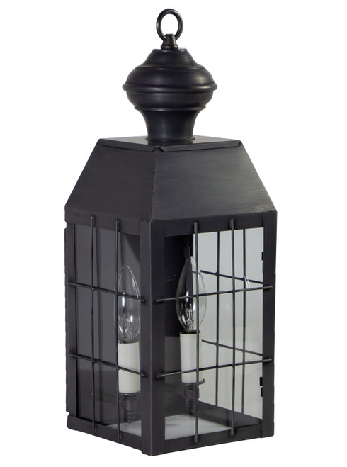 Northeast Lantern - 8331-DB-LT2-CLR - Two Light Wall Mount - Woodcliffe - Dark Brass