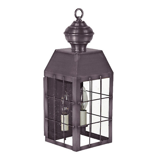 Northeast Lantern - 8331-DB-LT2-CSG - Two Light Wall Mount - Woodcliffe - Dark Brass