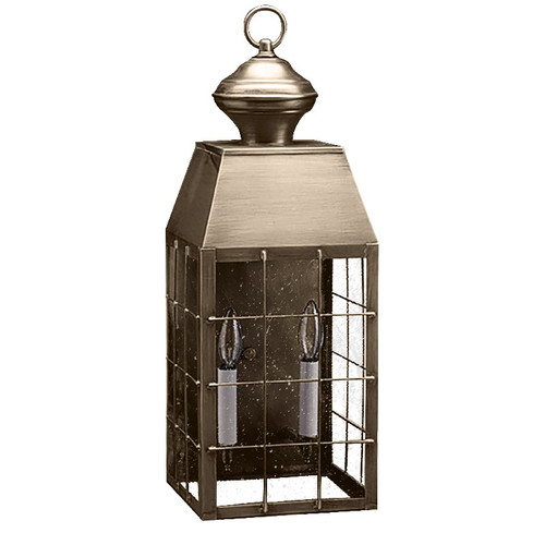 Northeast Lantern - 8351-DAB-LT2-SMG - Two Light Wall Mount - Woodcliffe - Dark Antique Brass