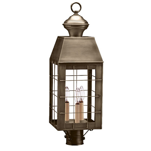 Northeast Lantern - 8353-DAB-LT3-CLR - Three Light Post Mount - Woodcliffe - Dark Antique Brass