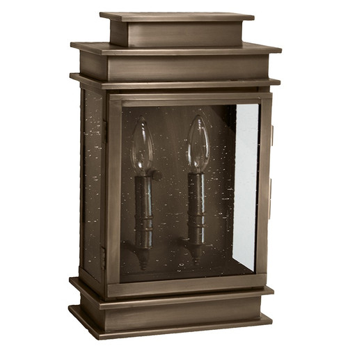 Northeast Lantern - 8811-DAB-LT2-CSG - Two Light Wall Mount - Empire - Dark Antique Brass