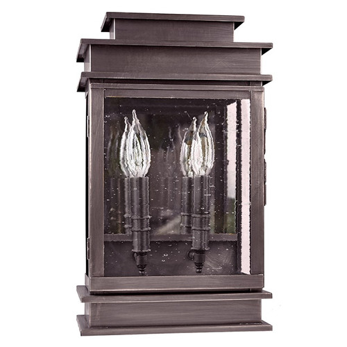 Northeast Lantern - 8811-DB-LT2-CSG-PM - Two Light Wall Mount - Empire - Dark Brass
