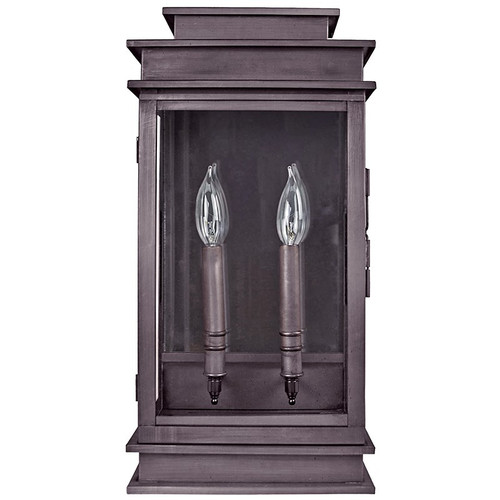 Northeast Lantern - 8831-DB-LT2-CLR-PM - Two Light Wall Mount - Empire - Dark Brass
