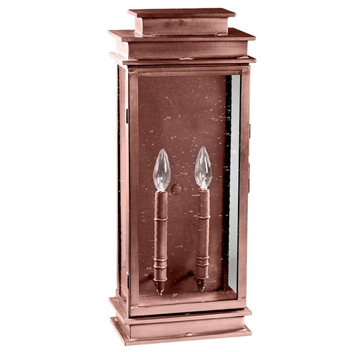 Northeast Lantern - 8851-AC-LT2-CSG - Two Light Wall Mount - Empire - Antique Copper