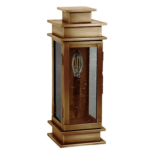 Northeast Lantern - 8911-AB-LT1-CSG - One Light Wall Mount - Empire - Antique Brass