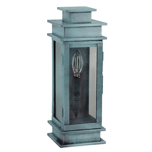 Northeast Lantern - 8911-VG-LT1-CLR - One Light Wall Mount - Empire - Verdi Gris