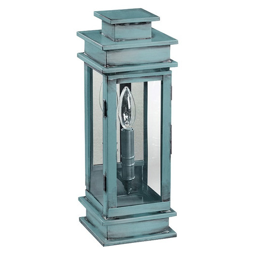 Northeast Lantern - 8911-VG-LT1-CLR-PM - One Light Wall Mount - Empire - Verdi Gris