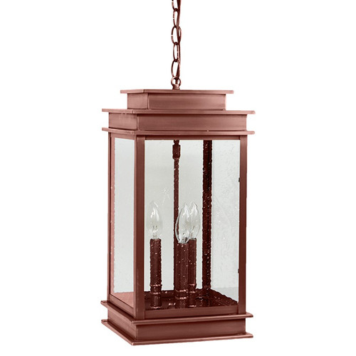 Northeast Lantern - 8932-AC-LT3-SMG - Three Light Hanging Lantern - Empire - Antique Copper