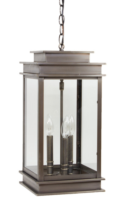 Northeast Lantern - 8932-DAB-LT3-CLR - Three Light Hanging Lantern - Empire - Dark Antique Brass