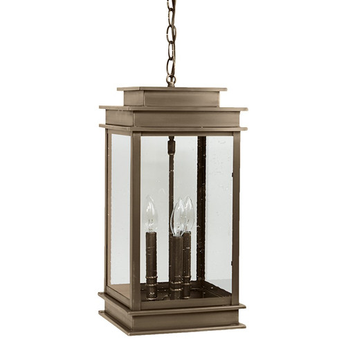Northeast Lantern - 8932-DAB-LT3-CSG - Three Light Hanging Lantern - Empire - Dark Antique Brass