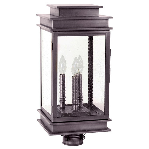 Northeast Lantern - 8933-DB-LT3-SMG - Three Light Post Mount - Empire - Dark Brass