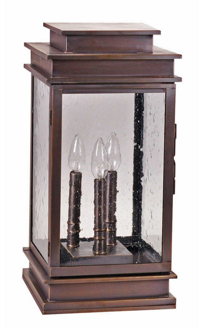 Northeast Lantern - 8933P-DAB-LT3-SMG - Three Light Pier Mount - Empire - Dark Antique Brass