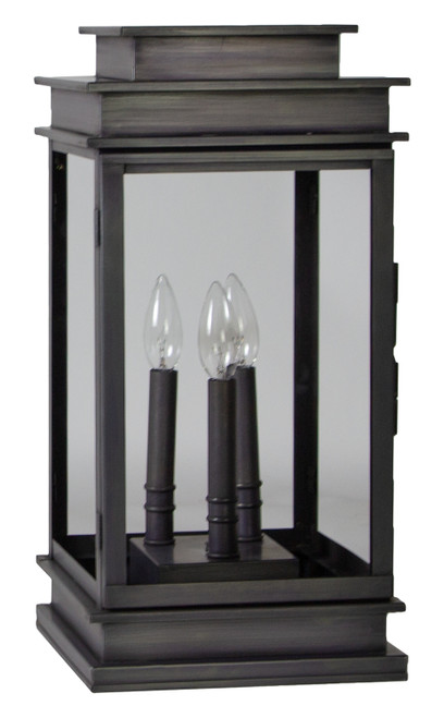 Northeast Lantern - 8933P-DB-LT3-CLR - Three Light Pier Mount - Empire - Dark Brass