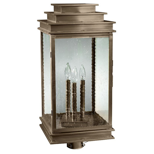 Northeast Lantern - 8953-DAB-LT3-SMG - Three Light Post Mount - Empire - Dark Antique Brass