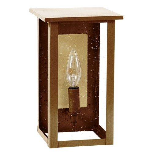 Northeast Lantern - 8961R-AB-LT1-CSG-BR63 - One Light Wall Lantern - Ashford - Antique Brass