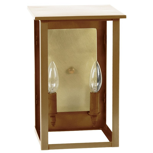 Northeast Lantern - 8971R-AB-LT2-CLR-BR85 - Two Light Wall Lantern - Ashford - Antique Brass