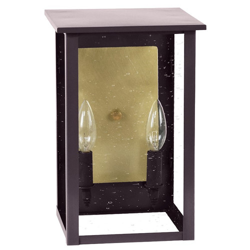 Northeast Lantern - 8971R-DB-LT2-CSG-BR85 - Two Light Wall Lantern - Ashford - Dark Brass
