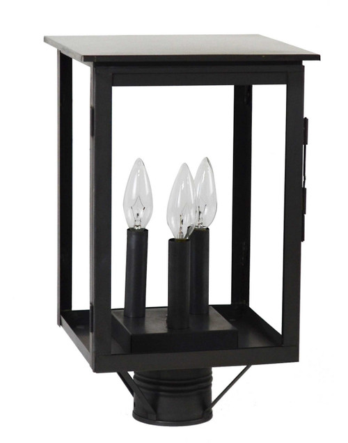 Northeast Lantern - 8983-DB-LT3-CLR - Three Light Post Mount - Ashford - Dark Brass