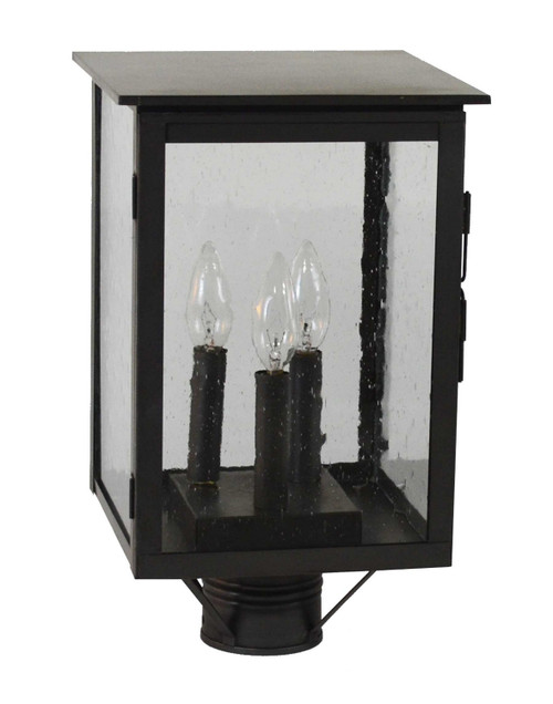 Northeast Lantern - 8983-DB-LT3-CSG - Three Light Post Mount - Ashford - Dark Brass