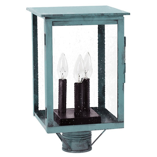 Northeast Lantern - 8983-VG-LT3-SMG - Three Light Post Mount - Ashford - Verdi Gris