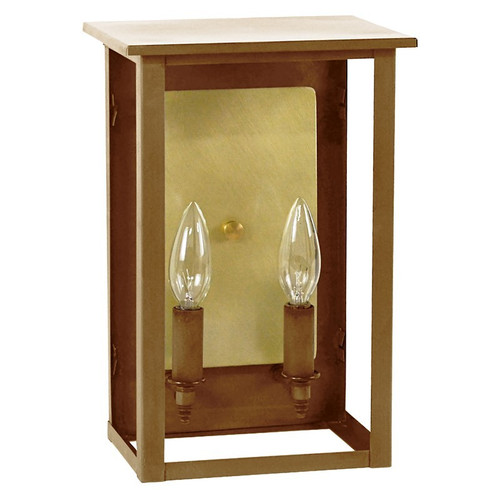 Northeast Lantern - 8991R-AB-LT2-CLR-BR85 - Two Light Wall Lantern - Ashford - Antique Brass