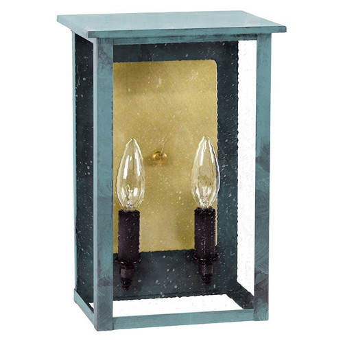 Northeast Lantern - 8991R-VG-LT2-SMG-BR85 - Two Light Wall Lantern - Ashford - Verdi Gris