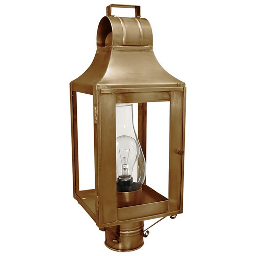 Northeast Lantern - 9033-AB-CIM-CLR - One Light Post Mount - Livery - Antique Brass